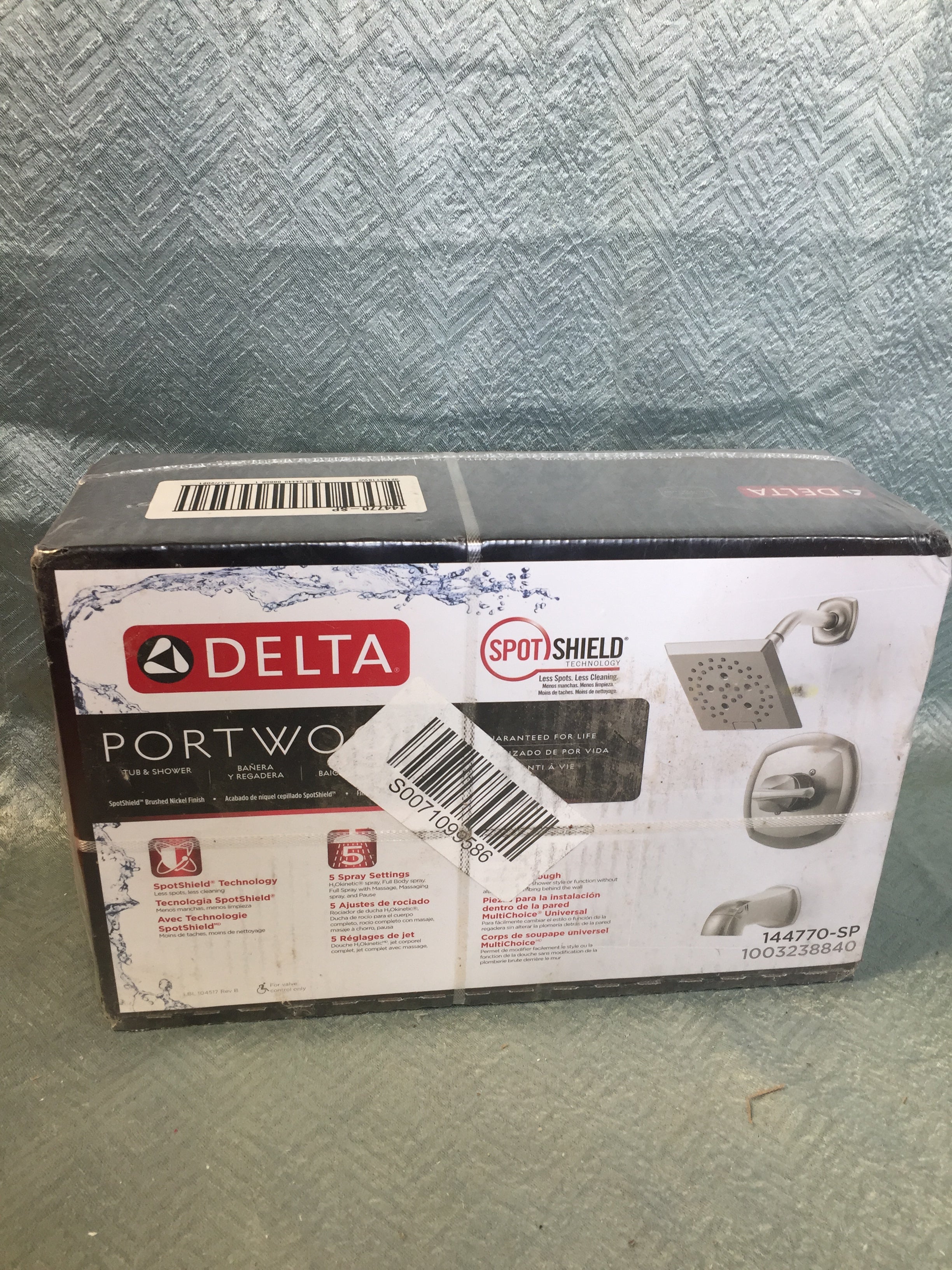 Delta Portwood Single Handle 5-Spray Tub&Shower Faucet - Brushed Nickel (7601214062830)